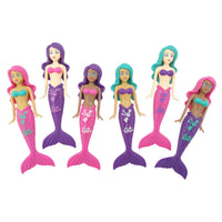 Banzai Magical Mermaids Dive Game – 6-Pack of Colorful Underwater Pool Toys