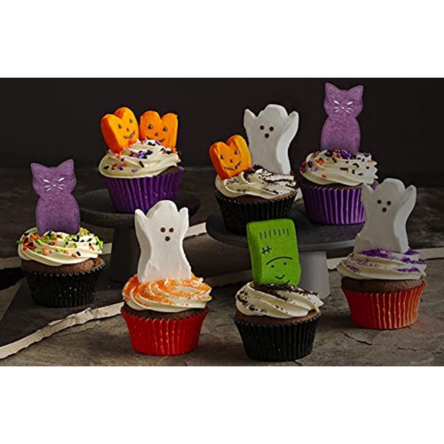 Halloween Candy Exclusive! Peeps Marshmallow Monsters! Delicious, Soft, And Chewy! (2 Pack)
