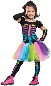 Fun World Funky Punky Bones Toddler Costume, Large 3T-4T, Multicolor