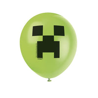Multicolor Latex Minecraft Balloons (12