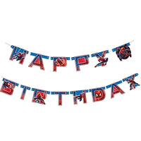 Unique Spider-Man Birthday Jointed Banner - 6.4 Ft, 1 Pc