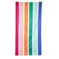The Royal Standard Summer Oasis Multi Stripe Quick Dry Microfiber Beach Towel