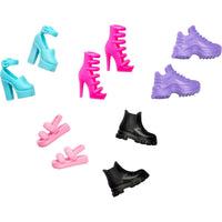 Barbie Fashion Pack - HWV71 - Pack of 5 Shoes, Heels, Slippers for Barbie Dolls