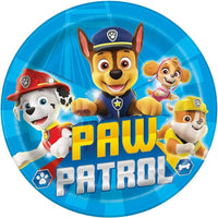 Paw Patrol Multicolor Round Paper Dinner Plates - 9