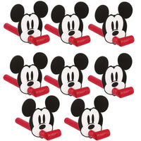 Unique Disney Mickey Mouse Blowouts - (Pack of 8) - Vibrant Colors & Iconic Design - Perfect for Kids' Birthdays & Celebrations