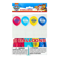 Paw Patrol Latex Balloons - 12" (Pack of 8) - Vibrant & Fun Assorted Colors Balloons, Perfect for Kids Parties & Celebrations