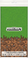 Multicolor Plastic Minecraft Rectangular Table Cover (54