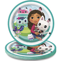 Gabby's Doll House Themed Dessert Paper Plates – 8 Pack of 7