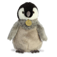 Aurora® Adorable Miyoni® Tots Emperor Penguin Chick Stuffed Animal - Lifelike Details Make a Cherished Companion - Perfect for Decorating Bedrooms or Classrooms - Gray 9 Inches