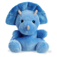Aurora® Adorable Palm Pals™ Tank Triceratops™ Stuffed Animal - Fun Collectible Plush for Kids and Adult Collectors - Perfect for Decorating Rooms and Birthday Gifts - Blue 4 Inches
