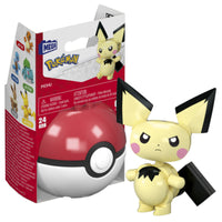 Mega Pokemon Evergreen Poke Ball Collection Pichu Building Set- 24 Pieces