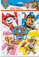 Unique Paw Dog Puppies Patrol Loot Bags – 8 Count Kids Party Favor Bags, Colorful Goodie Bags for Birthday Parties and Themed Celebrations