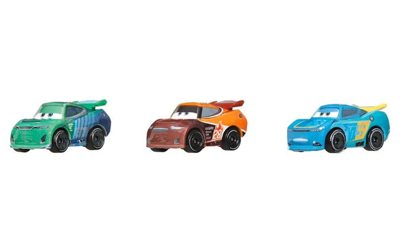 Disney and Pixar Cars Mini Racers 3-Pack Jim Reverick, Tim Treadless ...