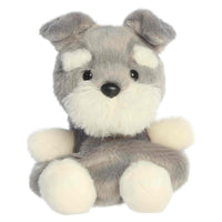 Aurora Adorable Palm Pals Korra Schnauzer Stuffed Animal - Fun Collectible Plush for Kids and Adult Collectors - Perfect for Decorating Rooms and Birthday Gifts - Gray 5 Inches