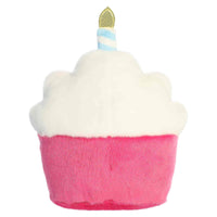 Aurora Adorable Palm Pals Party Sized Sparkle Birthday Cupcake Stuffed Animal - Fun Characters Now in Bigger Sizes - Perfect for Decorating Rooms and Birthday Gifts - Pink 7 Inches