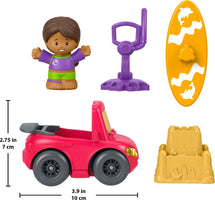 Fisher-Price Little People Toddler Toy Beach Day Adventure Figure & Vehicle 5-Piece Set for Pretend Play Kids Ages 1+ Years