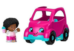 Fisher-Price Little People Barbie Pink Convertible with Figure Toddler Toy