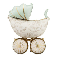 Vintage Baby Carriage Balloon 23×29in Foil Stroller for Baby Shower, Gender Reveal, Nursery & Party Centerpiece Decor