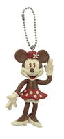 Disney Retro Minnie Mouse Bendable Key Chain (Brown) Key Accessory, Multicolor, 3