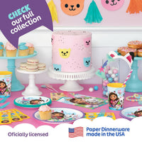 Unique Gabby's Dollhouse Birthday Party Supplies Bundle for 8 Guests – 45 Piece Kit | Plates, Napkins, Headbands & More | Officially Licensed