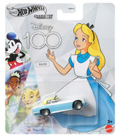 Hot Wheels Disney 100 Alice in Wonderland Character Car, 1:64 Scale Collectible Toy Car