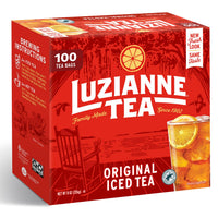 Luzianne Single Tea Bags 100 Count – Specially Blended for Iced Tea, Smooth and Refreshing Flavor, Family Size Black Tea Bags