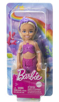Barbie Dreamtopia Chelsea Mermaid Small Doll with Removable Hair Accessory, Wavy Blonde Hair & Ombre Tail, Bends at Waist