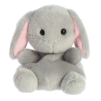 Aurora Palm Pals Pebbles Bunny Stuffed Animal - Soft Grey Plush Bunny with Floppy Ears - Collectible Pocket-Sized Plush Toy - 5 Inches