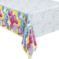 Blue's Clues Party Table Cover – 54 x 84 Inch Multicolor Plastic Tablecloth, Rectangular Table Decoration for Kids Birthday Parties and Themed Events