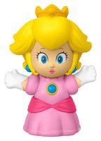 Fisher-Price Little People Super Mario and Princess Peach Action Figures, 7 cm Plastic Collectible Toys for Kids Ages 3 and Up