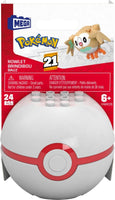 MEGA Pokémon Rowlet Building Toy Kit, Poseable Action Figure (24 Pieces) for Kids