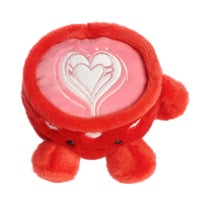 Aurora Palm Pals Lotti Love Latte Stuffed Animal 5 Inch – Cute Red Collectible Plush Toy for Kids, Décor and Gifts