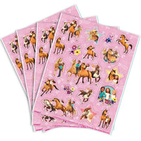 Spirit Riding Free Sticker Sheets – Assorted Designs, 4 Pack Kids Sticker Set for Party Favors, Crafts, and Fun Activities