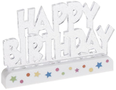Dazzling Flashing Happy Birthday Cake Decoration - 3.25