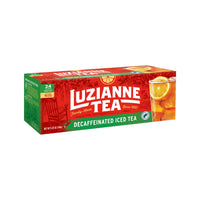 Luzianne Decaffeinated Iced Tea Bags, Family Size, 24 Count Box (Pack of 1) – Smooth, Refreshing Decaf Black Tea Specially Blended for Iced Tea