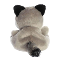 Aurora Palm Pals Rascal Raccoon Stuffed Animal - Soft Polyester Collectible Mini Plush with Bean-Weighted Bottom - Forest Collection - Gray, 5 Inches