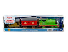 Thomas & Friends Motorized Classic Percy 80th Anniversary Train Set with Mail Car & Cargo Wagon – Battery-Powered Engine for Ages 3+, TrackMaster Compatible