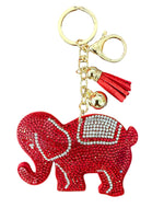 THE MARDI GRAS KREWE Elephant Keychain – Cute Elephant Key Ring for Women, Men, Kids – Bag Charm, Purse Accessory, Car Key Holder – Animal Keychain Gift for Elephant Lovers