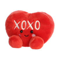 Aurora Adorable Palm Pals XOXO Candy Heart Stuffed Animal - Fun Seasonal Plush For Kids and Adult Collectors - Perfect for Decorating Rooms and Valentine's Day - Red 5 Inches