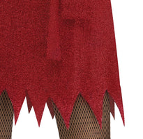 Fun World Girls' Crimson Ghost Face Costume, Large, Red