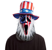 Fun World Ghost Face Adult Uncle Sam Mask, One Size Fits Most, Multicolor