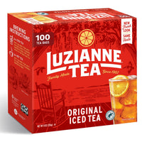 Luzianne Iced Tea Bags, Unsweetened, 400 Tea Bags (4 Boxes of 100 Count Pack), Specially Blended for Iced Tea, Clear & Refreshing Home Brewed Summer Picnic Beverage