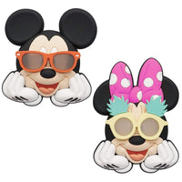 Disney Mickey and Minnie Mouse 3D PVC Magnet Set of 2 – Tropical Sunglasses – Disney Cruise Stateroom Door Magnet – Mickey and Friends