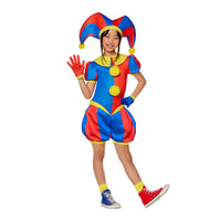 InSpirit Designs The Amazing Digital Circus Pomni Child Costume, Halloween Cosplay Outfit, X-Large 14-16