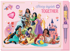 Disney Princess Deluxe Autograph Book with Pen – Official Licensed Disney Keepsake Notebook for Character Signatures and Memories