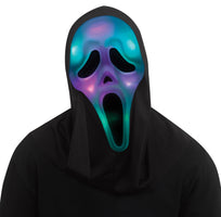 Fun World Ghost Face Color Change Mask Costume Accessory, Multi-Color