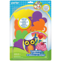 Perler Bead Pegboard Value Pack - 8 Assorted Shapes with Ironing Paper