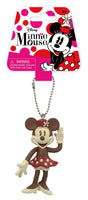 Disney Retro Minnie Mouse Bendable Key Chain (Brown) Key Accessory, Multicolor, 3"