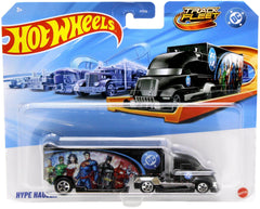 Hot Wheels Track Fleet Hyper Hauler – 1:64 Scale DC Comics Die-Cast Truck, Collectible Vehicle for Kids and Collectors, Compatible with Hot Wheels