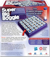 Winning Moves Games USA Board Game – Super Big Boggle with 6x6 Grid, 36 Letter Cubes, 4-min Timer, 2+ Players, Ages 8+, Biggest Boggle Ever